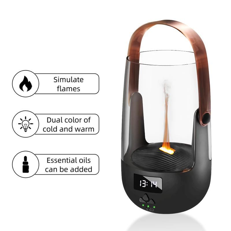 Cozy Nights Redefined 200ML Vintage Flame Diffuser with Programmable Aromatherapy & Safety Auto-Off