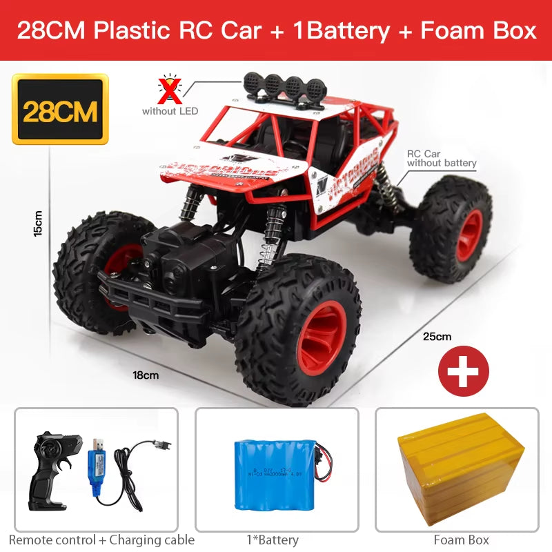 1:12 / 1:16 4WD RC Car with Led Lights 2.4G Radio Remote Control Cars Buggy Off-Road Control Trucks Boys Toys for Children