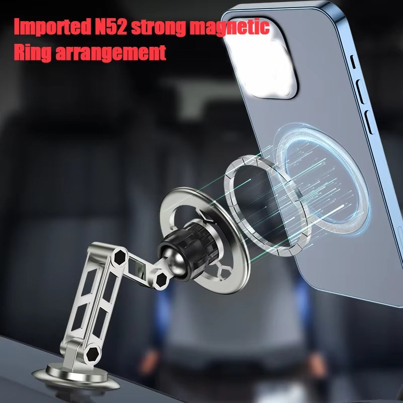 360° Rotation Magnetic Car Phone Holder Instrument Desk Support in Car for Iphone 15 14 13 12 Pro Max X Samsung Xiaomi