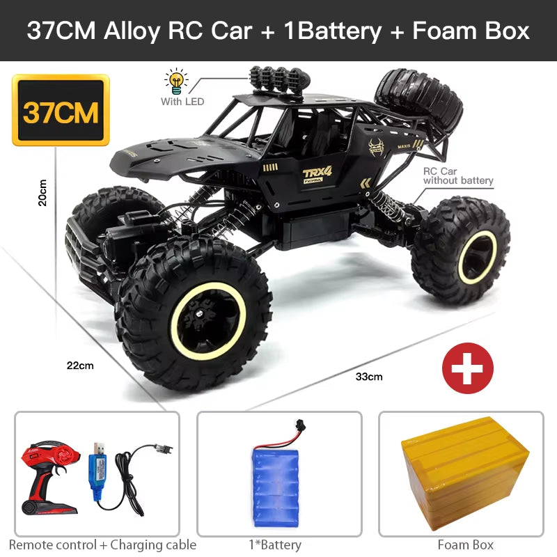 1:12 / 1:16 4WD RC Car with Led Lights 2.4G Radio Remote Control Cars Buggy Off-Road Control Trucks Boys Toys for Children