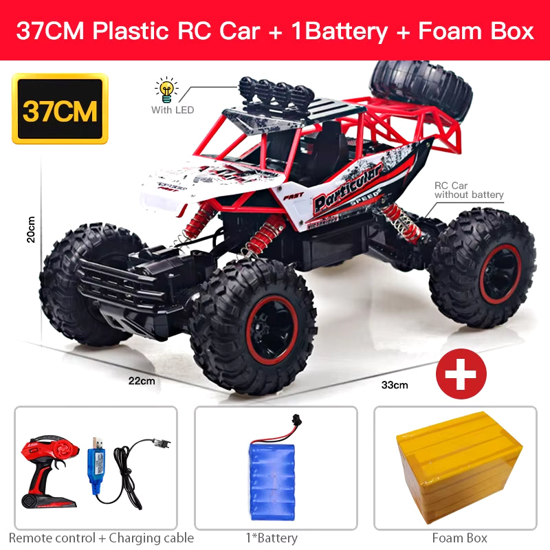 1:12 / 1:16 4WD RC Car with Led Lights 2.4G Radio Remote Control Cars Buggy Off-Road Control Trucks Boys Toys for Children