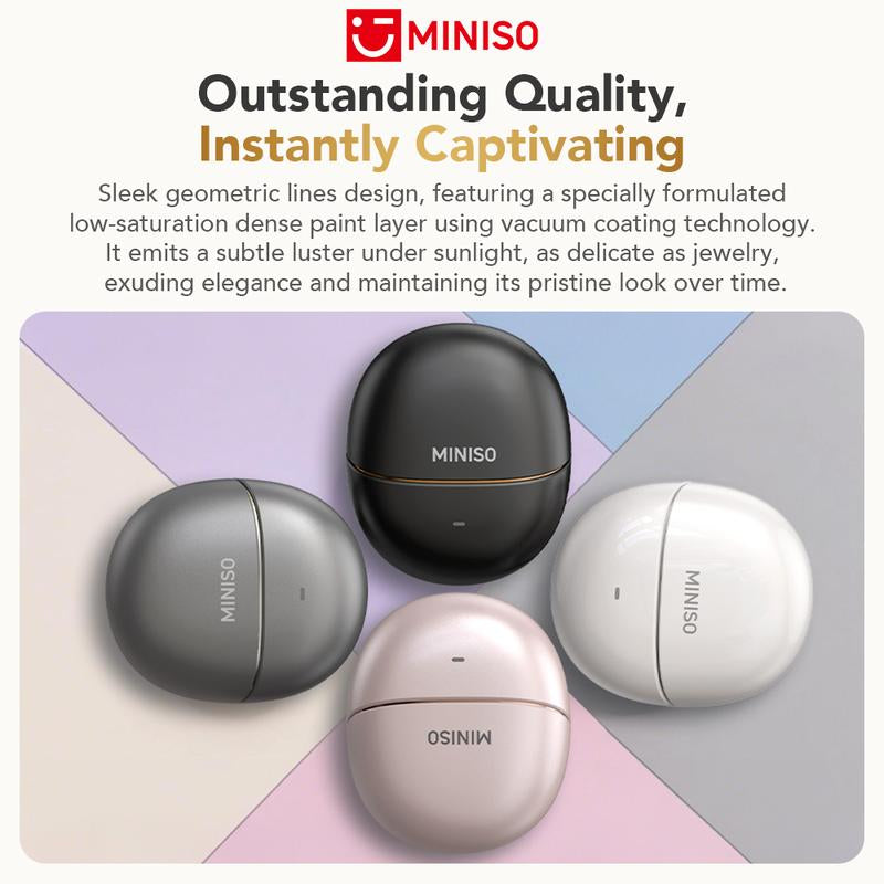 MINISO MS209 Wireless Bluetooth Earbuds, Bluetooth 6.0, OWS Earphones , Sports Headphones, Built-In Microphone, Compatible with Android/Ios