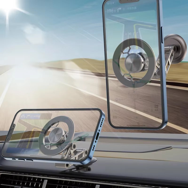 360° Rotation Magnetic Car Phone Holder Instrument Desk Support in Car for Iphone 15 14 13 12 Pro Max X Samsung Xiaomi