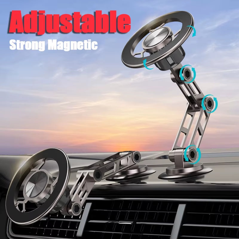 360° Rotation Magnetic Car Phone Holder Instrument Desk Support in Car for Iphone 15 14 13 12 Pro Max X Samsung Xiaomi