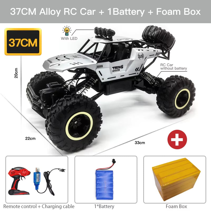 1:12 / 1:16 4WD RC Car with Led Lights 2.4G Radio Remote Control Cars Buggy Off-Road Control Trucks Boys Toys for Children
