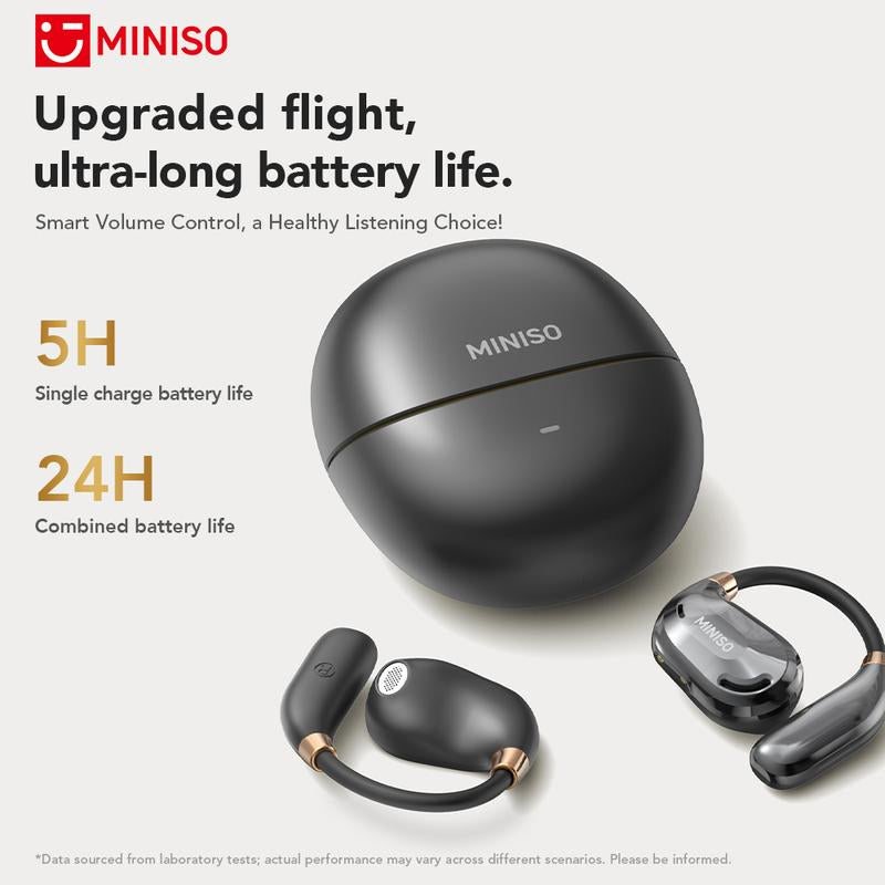 MINISO MS209 Wireless Bluetooth Earbuds, Bluetooth 6.0, OWS Earphones , Sports Headphones, Built-In Microphone, Compatible with Android/Ios