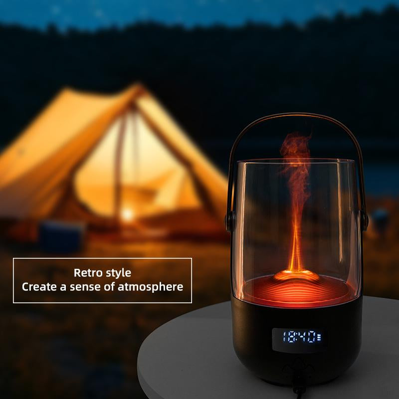 Cozy Nights Redefined 200ML Vintage Flame Diffuser with Programmable Aromatherapy & Safety Auto-Off