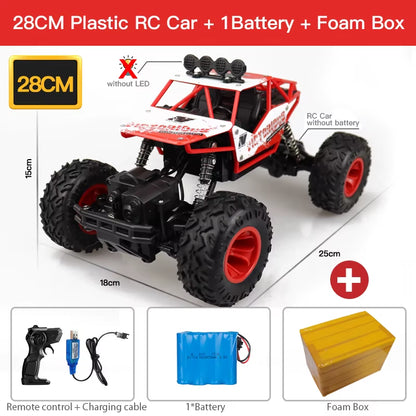 1:12 / 1:16 4WD RC Car with Led Lights 2.4G Radio Remote Control Cars Buggy Off-Road Control Trucks Boys Toys for Children
