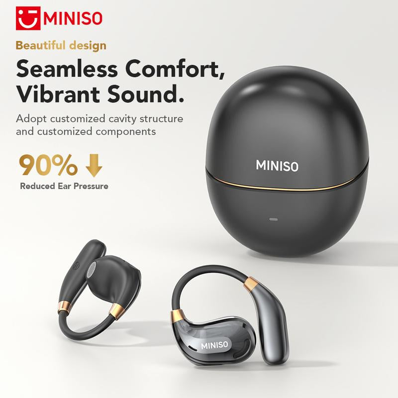 MINISO MS209 Wireless Bluetooth Earbuds, Bluetooth 6.0, OWS Earphones , Sports Headphones, Built-In Microphone, Compatible with Android/Ios
