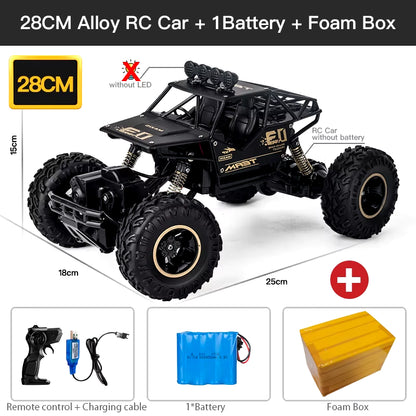 1:12 / 1:16 4WD RC Car with Led Lights 2.4G Radio Remote Control Cars Buggy Off-Road Control Trucks Boys Toys for Children