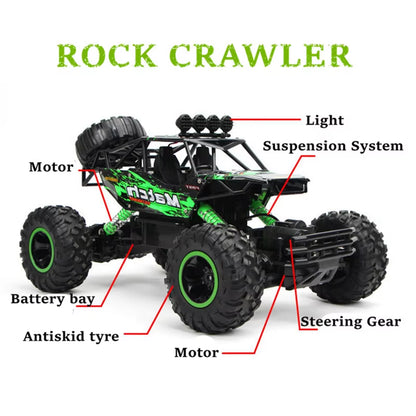 1:12 / 1:16 4WD RC Car with Led Lights 2.4G Radio Remote Control Cars Buggy Off-Road Control Trucks Boys Toys for Children