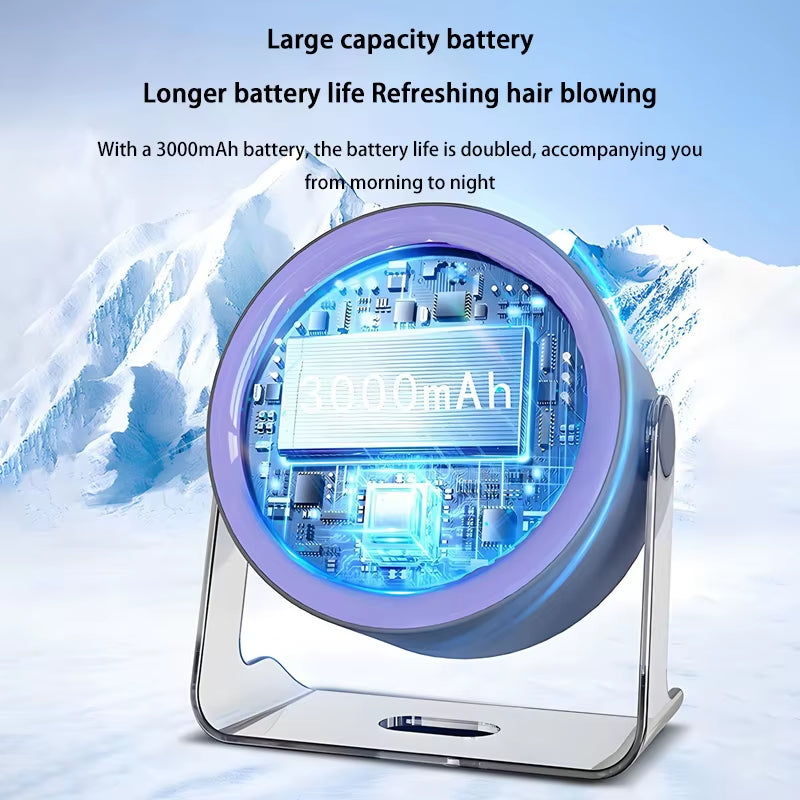 100-Speed Desktop Fan Digital Display Wall Mount Desk Fan Super Quiet Usb Office Dorm Air Circulator Home Camping Outdoor