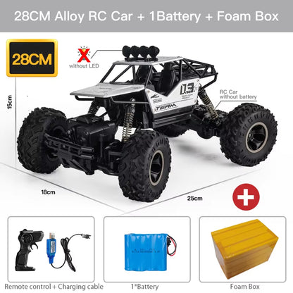 1:12 / 1:16 4WD RC Car with Led Lights 2.4G Radio Remote Control Cars Buggy Off-Road Control Trucks Boys Toys for Children