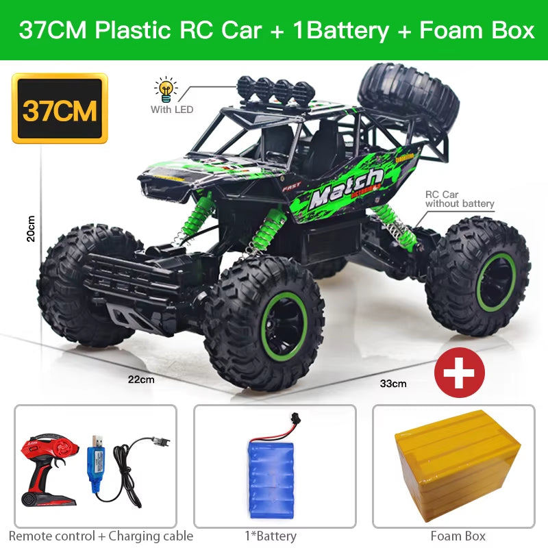 1:12 / 1:16 4WD RC Car with Led Lights 2.4G Radio Remote Control Cars Buggy Off-Road Control Trucks Boys Toys for Children